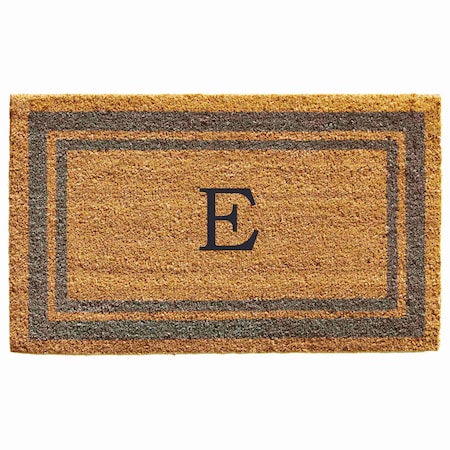 Calloway Mills Monogram Door Mat, Natural, Periwinkle, 24 in W x 36 in L 153022436E